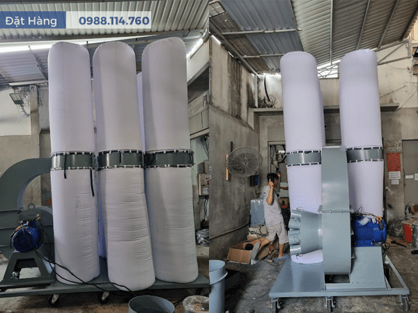 Ảnh Thực Tế Quạt Hút Bụi Túi Vải 10HP
