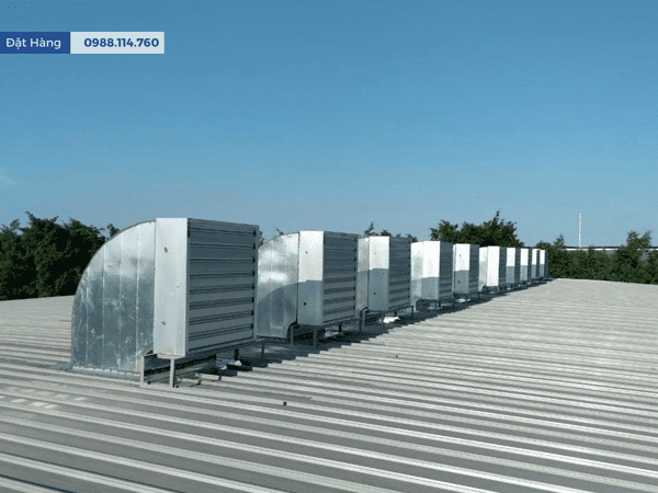 Lắp Quạt Thông Gió Vuông 1000x1000