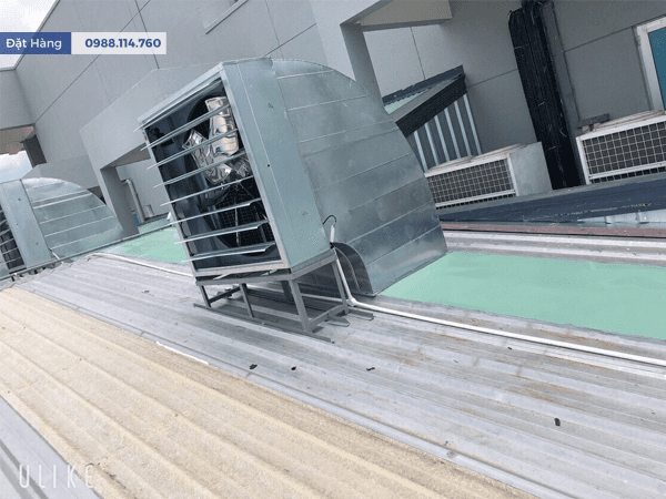 Lắp Quạt Thông Gió Vuông 600x600