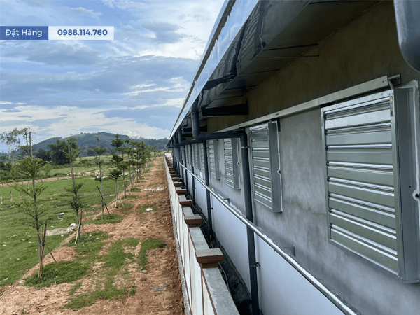 Lắp Quạt Thông Gió Vuông 900x900x400