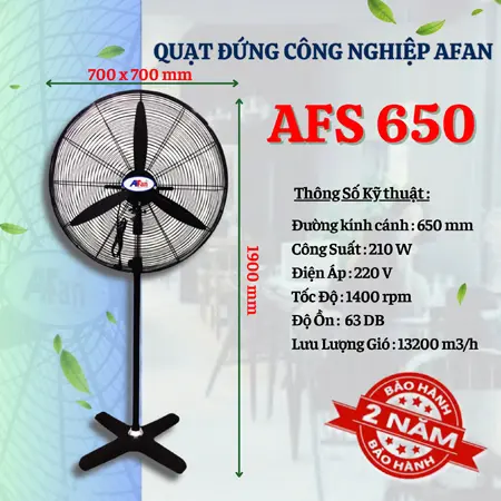 Quạt Công Nghiệp Đứng AFan AFS-650