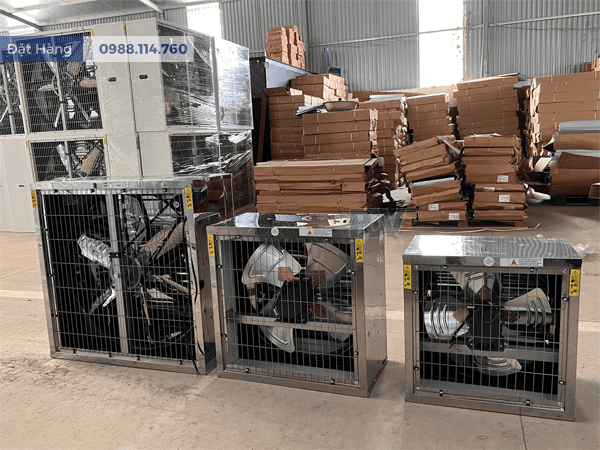 Ảnh Thật Quạt Hút Công Nghiệp 500x500 Full Inox