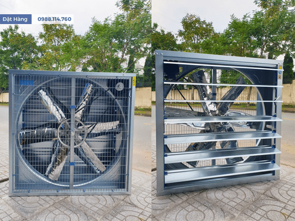 Ảnh Thật Quạt Thông Gió Vuông 1000x1000x400