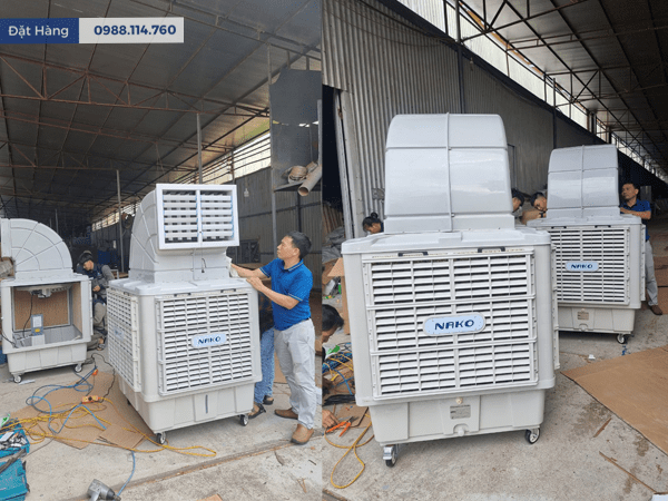 Ảnh Thật Máy Làm Mát Công Nghiệp Di Động Nako HNY-18B