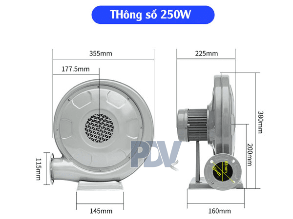 Quạt Thổi Sò 250W