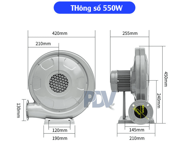 Quạt Thổi Sò 550W