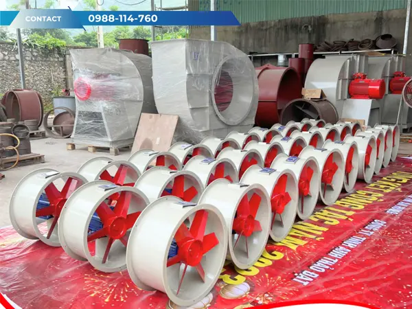 Sản Xuất Quạt Hướng Trục Công Nghiệp