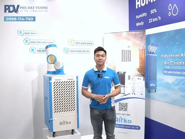 Trưng Bày Máy Lạnh Di Động Công Nghiệp Dorosin DAKC-27B