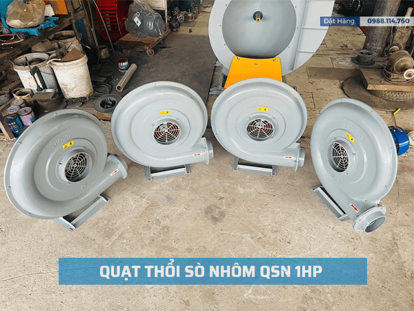 Ảnh Thật Quạt Sò Nhôm QSN 1HP