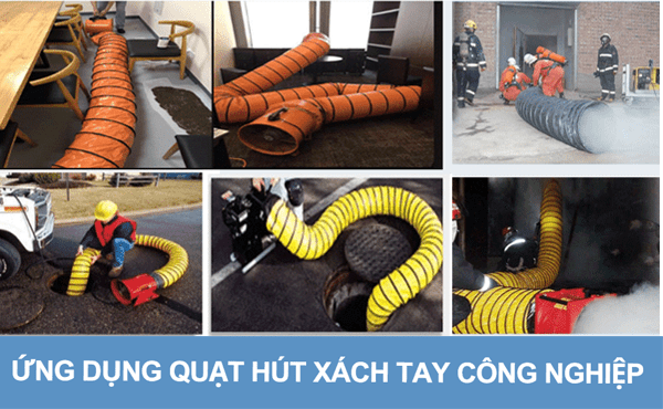 Ứng dụng quạt thông gió xách tay trong công nghiệp