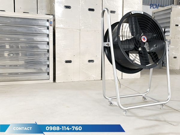 Hình Thực Tế Quạt Thổi Công Nghiệp FA-50C-1 Có Chân