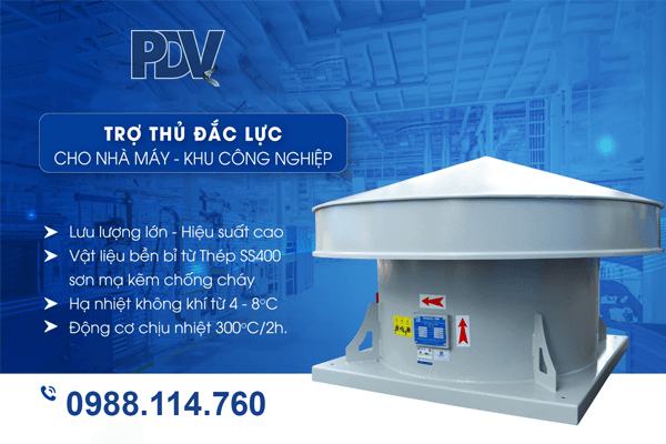 Quạt Hút Mái Nhà Xưởng QHM-300
