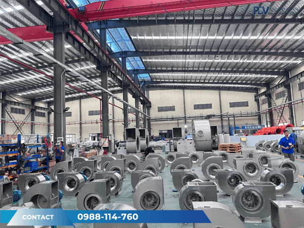 Xưởng Sản Xuất Quạt Ly Tâm Hút Khói Bếp