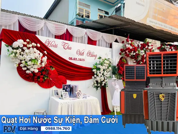 Giá Quạt Hơi Nước Sự Kiện Đám Cưới